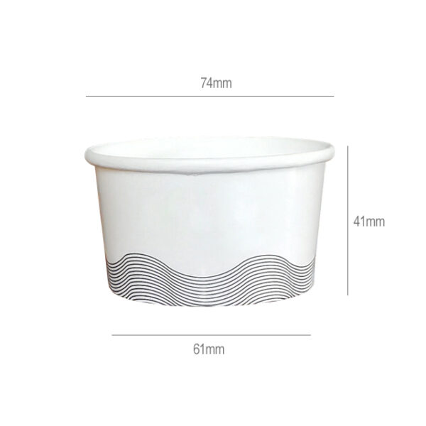 100ml 3.5oz Disposable Paper Bowl