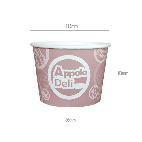 580ml 18oz Disposable Paper Bowl