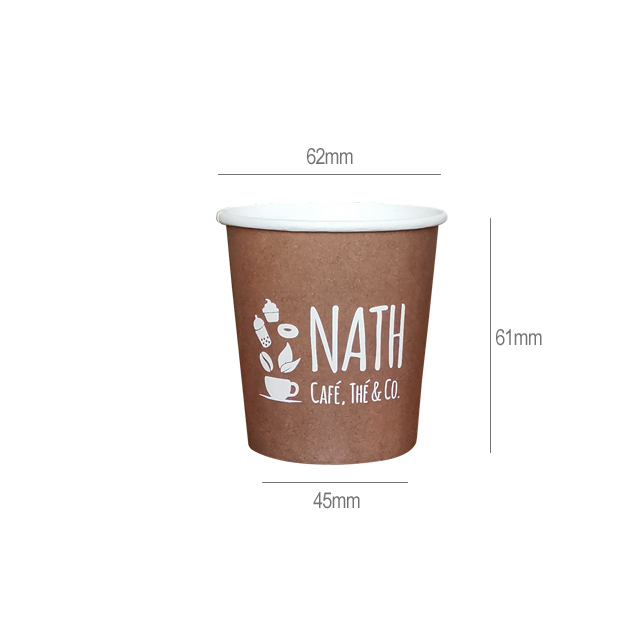 110ml 4oz Single Paper Cup - ProGreen - Manufacturer of food ...