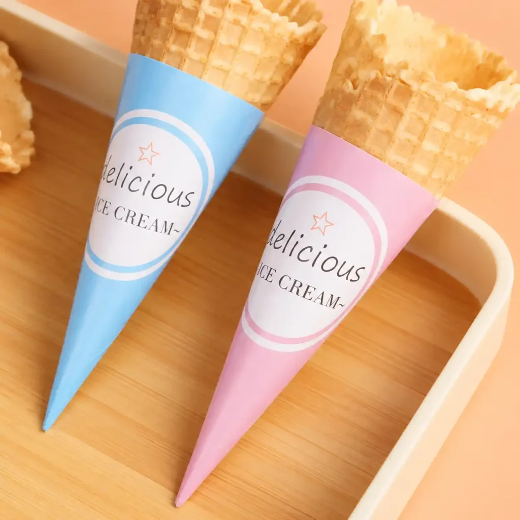 Food-Grade Materials Ice Cream Cone Sleeves